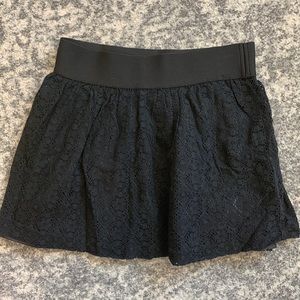 Forever 21 Black Lace Layered Skirt